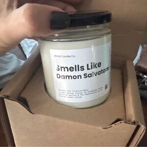 Vampire Diaries themed Smells like Damon Salvatore custom handmade candle